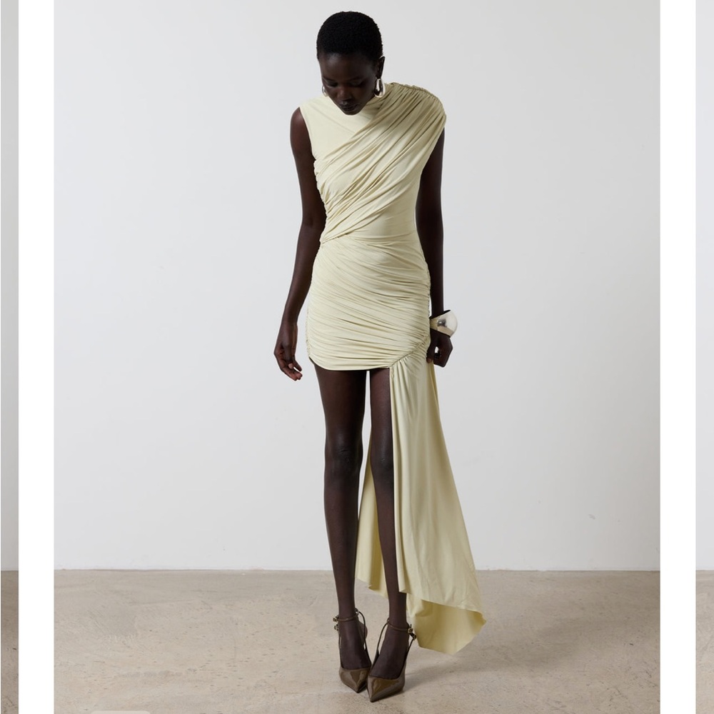 De La Vali Ravenna Mini Dress Buttercream